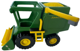 John Deere Toy Combine Harvester RC2 Farm Green Yellow Pretend Play Plastic 7 in - £8.48 GBP