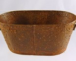 NEW Town Square Miniatures Dollhouse Miniature Oval Rusty Wash Tub 1:12 ... - $8.87
