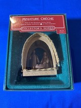 Hallmark Nativity Ornament Miniature Creche Wood 1985 Collectors Series NOS - £10.66 GBP