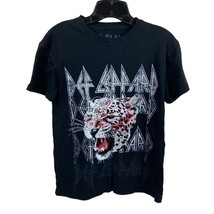 Def Leopard T-Shirt Womens Tshirt T Shirt Tee Black XS - £15.46 GBP