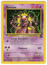 Pokemon : Mewtwo Near Mint Condition Non Holo Black Star Promo - £3.73 GBP