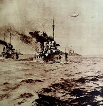 German High Seas Navy Fleet Surrenders WW1 1920s War Military Centerfold... - $59.99