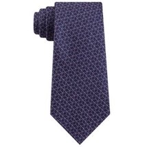 Calvin Klein Mens Neck Tie Blue Escher Geometric Silk Tie - £17.28 GBP