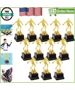 Elegant Gold Finish Soccer Trophies - 12 Pack Ideal for Team Recognition - $922.97 MXN