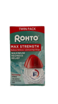 Rohto Cooling Eye Drops Max Strength Redness Relief 2 Bottles 0.4 Oz Exp... - $14.84