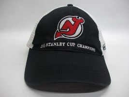 New Jersey Devils Bud Light Beer NHL Hockey Hat Black White Snapback Trucker Cap - £15.73 GBP