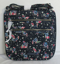 Vera Bradley Women Women&#39;s Purse Bag Iconic TRIPLE-ZIP Hipster Holiday Owls - £57.35 GBP
