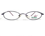 Via Roma VR567 PUR Gafas Monturas Violeta Redondo Oval Completo Borde 48... - $23.01