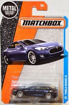 MATCHBOX 2016 METAL PARTS PIEZAS TESLA MODEL S BLUE - $21.78