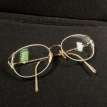Linda Evans Gold Silver Metal Eyeglasses FRAMES - 238 Sans Pareil 53-17-135 - $21.26