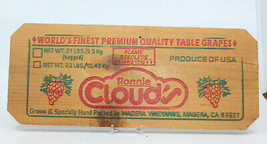 Wooden Produce Fruit Crate END Ronnie Cloud&#39;s Flame Table Grapes Display (A) - £16.64 GBP