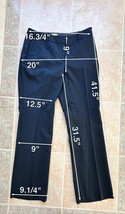 J. Crew  Wool blend  Navy Striped Pockets Straight Dress Pants Women size 8 - £69.40 GBP