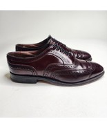 Allen Edmonds McAllister Wingtip Burgundy Oxford Shoes Brogue 6275 Men&#39;s... - $107.33 CAD