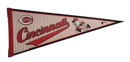 2005 Cincinnati Reds Pennant MLB Full Size WinCraft Pinstripes Black border - £18.07 GBP