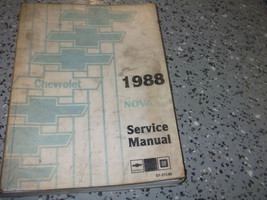 1988 GM Chevrolet Chevy Nova Service Atelier Réparation Manuel Book Usine 88 OEM - £7.88 GBP