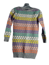Gap Kids Cozy Sweater Geometric Pattern Multicolored Sweater Dress-Size ... - £11.89 GBP