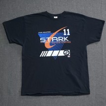 Marvel Stark Industries Motor Racing T-shirt Mens Size 2XL Black Comic Iron Man - $11.64