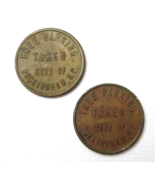 Lot 2 Free Parking Token City of Rockingham North Carolina Vintage - £7.98 GBP