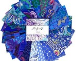 5&quot; Charm Pack Kaffe Fassett Classics Plus Lake Blues Fabric Precuts M522.16 - $15.97