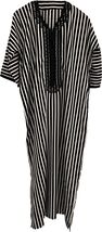 Striped Moroccan Kaftan: Black and white Mens Loungewear - €67,02 EUR