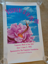 Fragrance Week NY, Discovery is in the Air Poster 1992 Fragrance Foundat... - $110.00