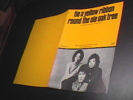 Sheet Music Tie A Yellow Ribbon Round The Ole Oak Tree Tony Orlando &amp; Dawn 1973 - £7.08 GBP