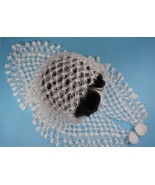 Crochet a white, cute, elegant shawl WH-2 - $40.00
