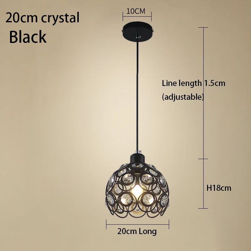  Pendant Lamp LED Crystal Europe  Hanging Lighting for room Dining Room side Kit - $238.33