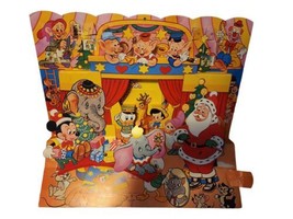 Vintage Disney Santa Claus Advent Calendar 3D Pop Up Made in Germany  - $10.99