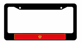 Montenegro Flag Country Stripe Colors Racing Car Truck License Plate Frame - £9.37 GBP