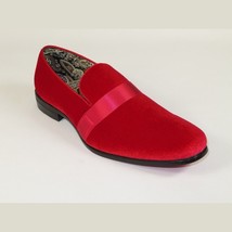 Mens AFTER MIDNIGHT Formal Stage Prom Award Tux shoes Velvet 6660 Christmas Red image 9