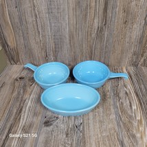 Vintage TST Turquoise Oven Serve Oval &amp; French Casserole Dishes  - £27.76 GBP