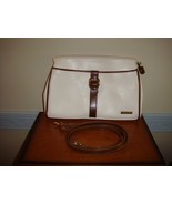 Liz Claiborne White Purse With Tan - $24.60 CAD
