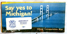 Vintage 1984 Road Map – Official State of Michigan 6526 - £3.10 GBP
