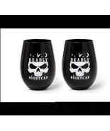 Set Of 2 Alchemy Gothic SG6 Deadly Nightcap Stemless Wine Water Juice Gl... - $472.21 MXN