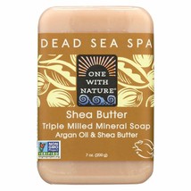 One With Nature - Shea Butter Bar Soap 7 oz - £7.67 GBP