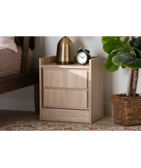 Lesia Oak 1-Door Nightstand - $1,344.41 MXN
