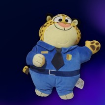 Disney Collection Zootopia Clawhauser 14&quot; Plush Tiger Stuffed Animal Toy - £9.45 GBP