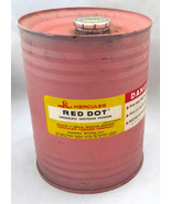 Vintage Hercules red dot powder tin keg can 3 lb empty smokeless pink - €38,75 EUR Vintage Hercules red dot powder tin keg can 3 lb empty smokeless pink - €38,75 EUR