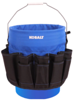 Kobalt - GP-62575A - Blue Black Polyester 12-in 5-Gallon Bucket Organizer - $29.95