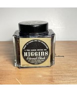 Vintage Higgins Eternal Black Empty Glass Ink Bottle Proof to Fading Era... - €13,99 EUR