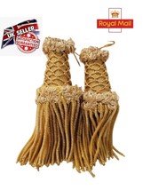 Gold &amp; Silver Bullion Tassels pair&quot;12CM&quot; For Army Uniform&#39; church Vestme... - £13.89 GBP