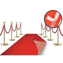 Red Carpet Floor Runner Hollywood Party Decoration Fabric 100 Gsm (Red, 2X15 Fee - £31.96 GBP