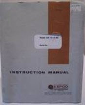 KEPCO Power Supply Model JQE-15-6M Original Instuctions manu - £7.97 GBP