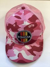 Toyota Hat Logo One Sz Snapback Cap Pink Camouflage Camo Ships Boxed - £11.67 GBP