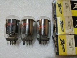 33GT7 Three (3) GE Tubes NOS NIB Zenith Branded Dual Side Getters 2 Match Codes - $9.50