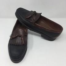 Allen Edmonds Men&#39;s Nashua Tassel Loafers Shoes Sz 10 D Slip On Boat Leather - £77.89 GBP
