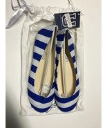LillyBee Ladies Woman Flats Shoes Penn State White Blue Devils Duke Size 8 - $4.95