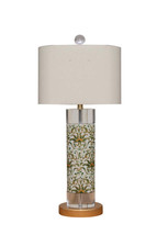 Floral Vine Porcelain Vase Table Lamp 25&quot; - £259.33 GBP