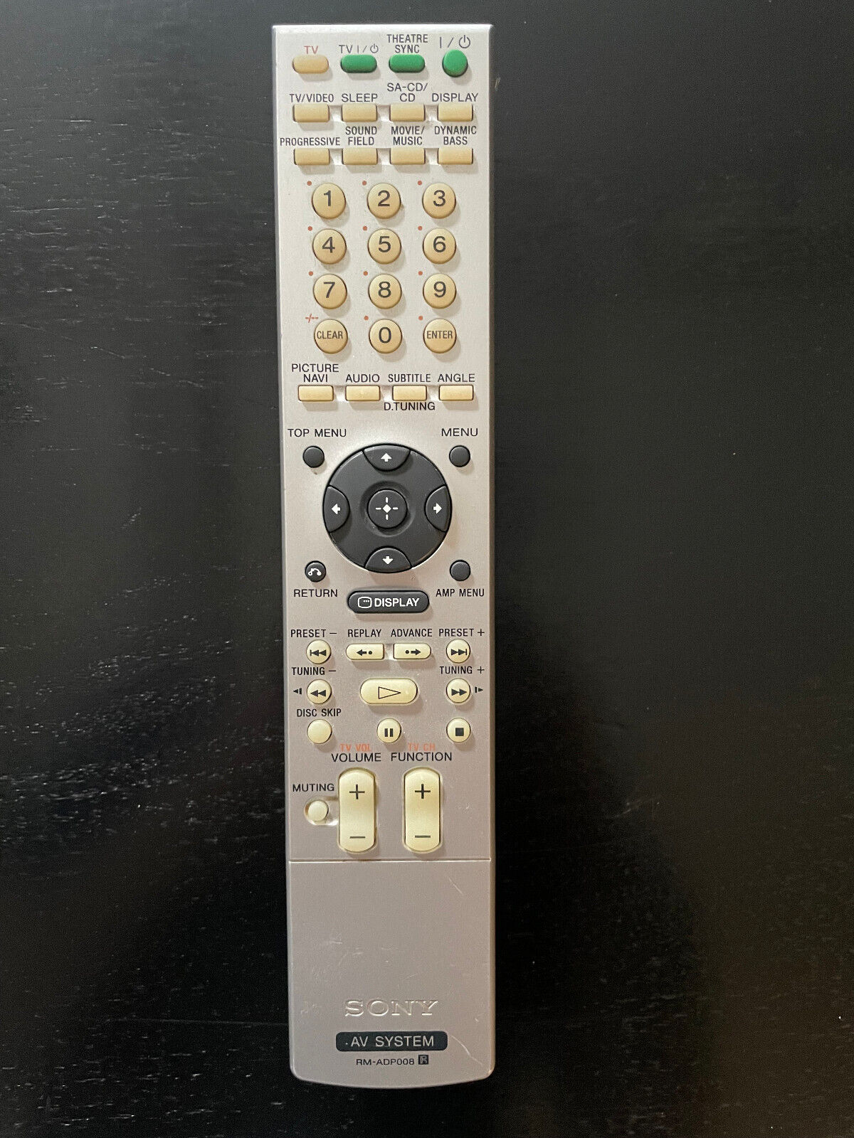 Sony RM-ADP008 AV Home Theater Remote Control (Tested & Works) - $11.99
